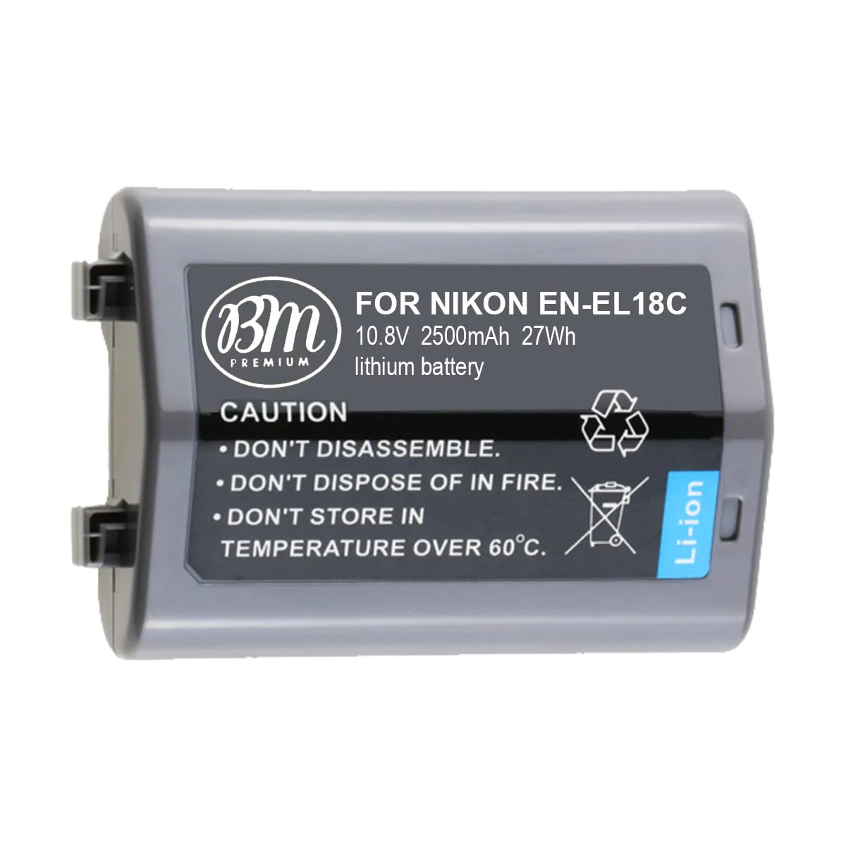 Big Mike's BM Premium EN-EL18c Battery for Nikon D4, D4S, D5, D6 Digital SLR Cameras and Compatible with Nikon MB-D12, MB-D17, MB-D18 Battery Grips