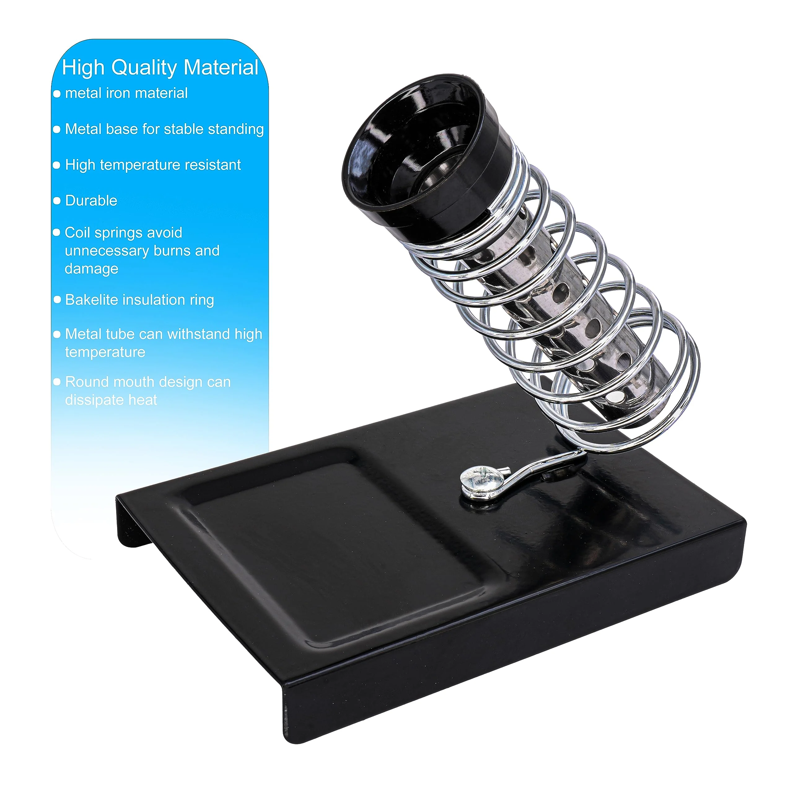 BIGtec Soldering Iron Stand Soldering Iron Holder Stand Soldering Iron Tray with Sponge for Soldering Desoldering - Image 4