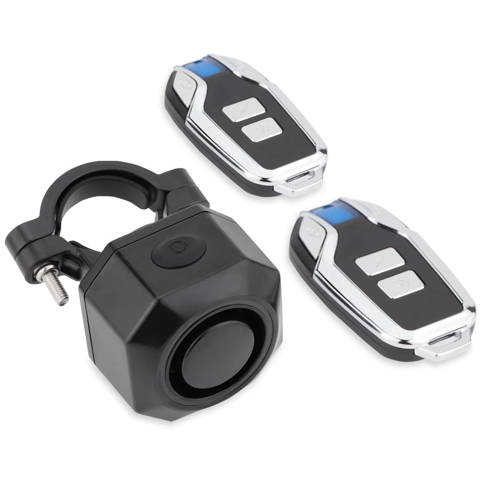 Bike Horn Electric Vehicle Alarm Wireless Vibration Alarm System with Motion Sensor Waterproof Rechargeable Antitheft Alarm for Ebikes Bike Scooter Car (SF32 Alarm one Pack) SF32 Alarm one pack