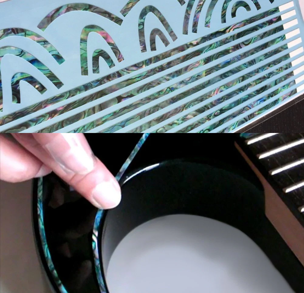 Binding Sticker/Decal For Body, Neck, Headstock (Abalone) 3mm Abalone