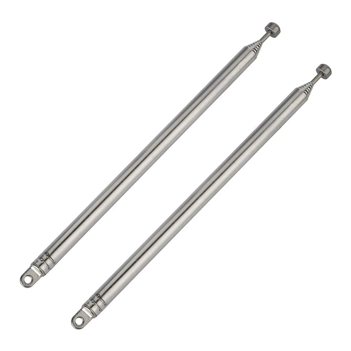 Bingfu 7 Sections Telescopic 74cm AM FM Antenna Portable Radio Antenna Replacement (2-Pack) Compatible with Indoor Portable Radio Home Stereo Receiver AV Audio Vedio Home Theater Receiver TV Tuner Telescopic Antenna - Image 4