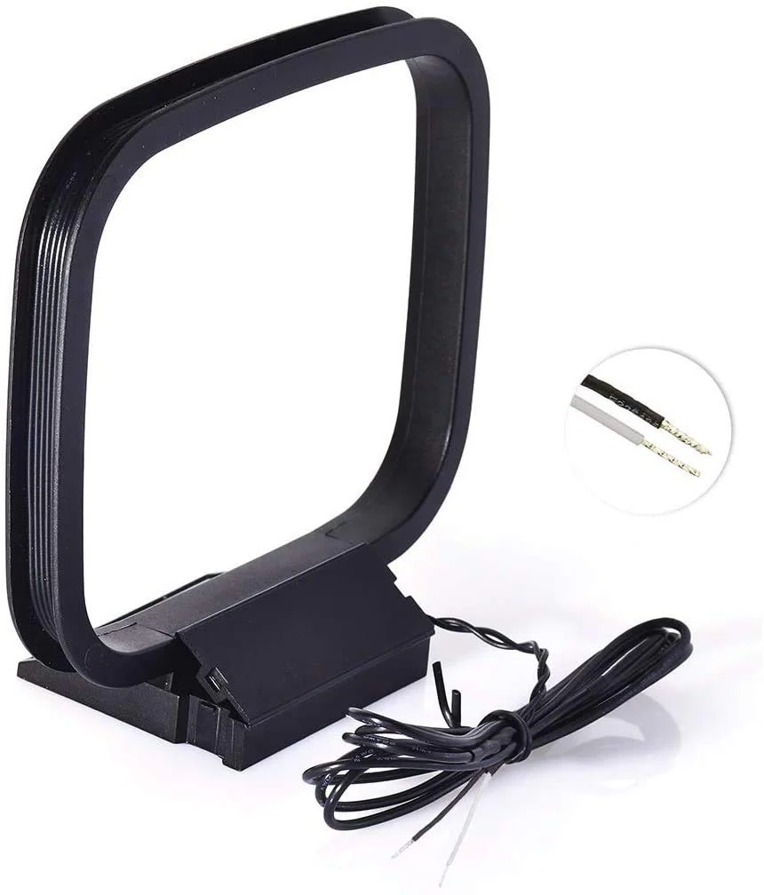 Bingfu FM Antenna FM Dipole Antenna 75 Ohm Indoor FM Radio Antenna AM Loop Antenna for Pioneer Onkyo Yamaha Marantz Indoor Bluetooth Home Stereo Receiver AV Audio Vedio Home Theater Receiver Tuner Dipole FM AM Antenna - Image 5