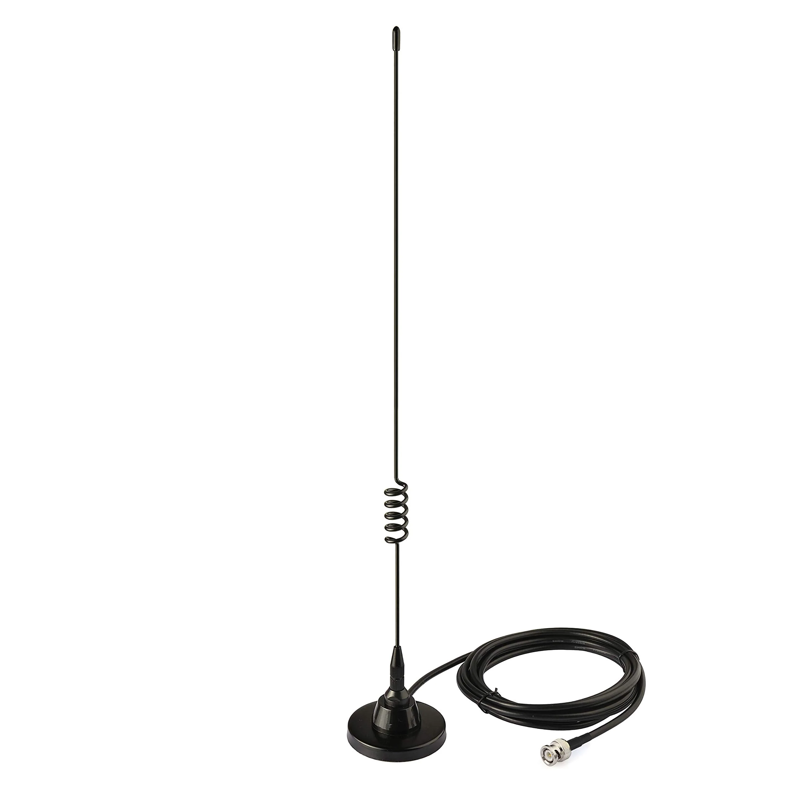 Bingfu HF VHF UHF Ham Amateur Mobile Radio Police Scanner Antenna Magnetic Base BNC Male Compatible with Uniden Bearcat Whistler Radio Shack Police Scanner BNC Male Antenna I - Image 2