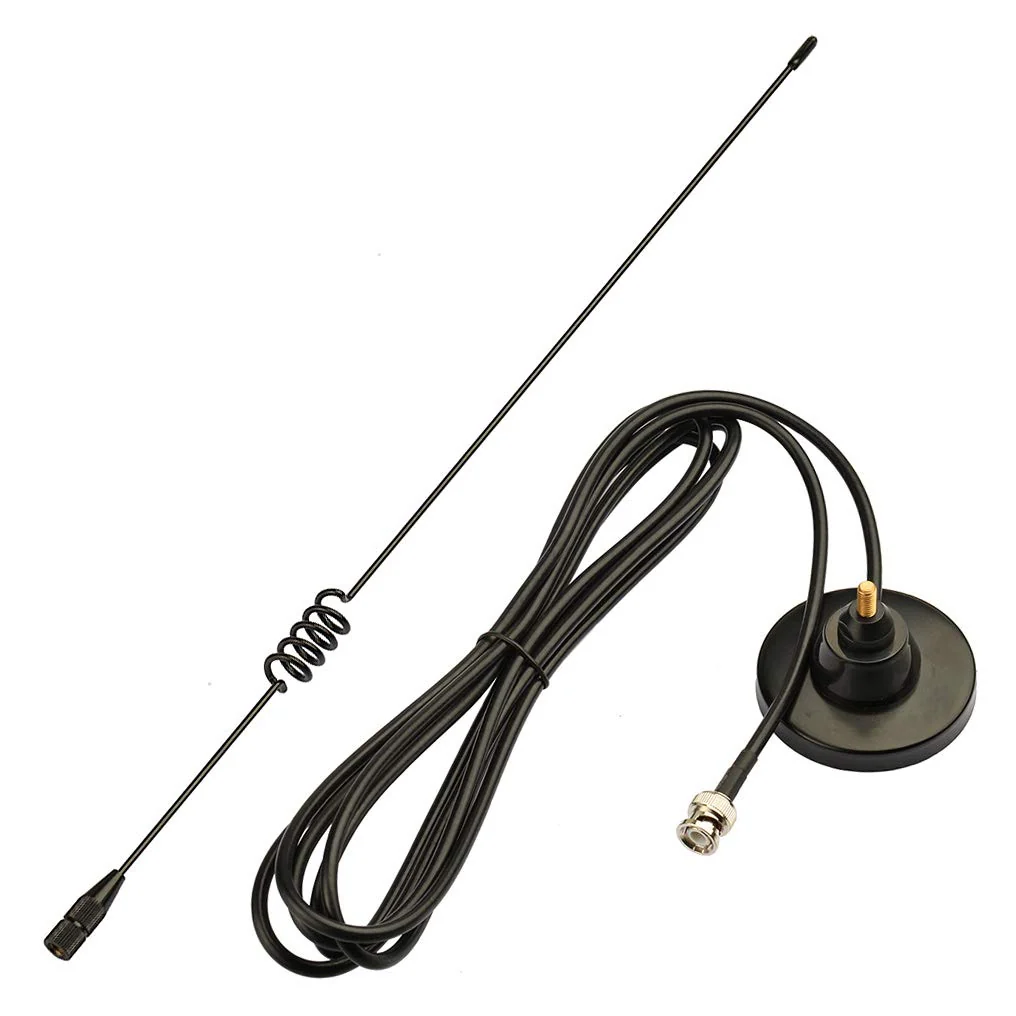 Bingfu HF VHF UHF Ham Amateur Mobile Radio Police Scanner Antenna Magnetic Base BNC Male Compatible with Uniden Bearcat Whistler Radio Shack Police Scanner BNC Male Antenna I - Image 9