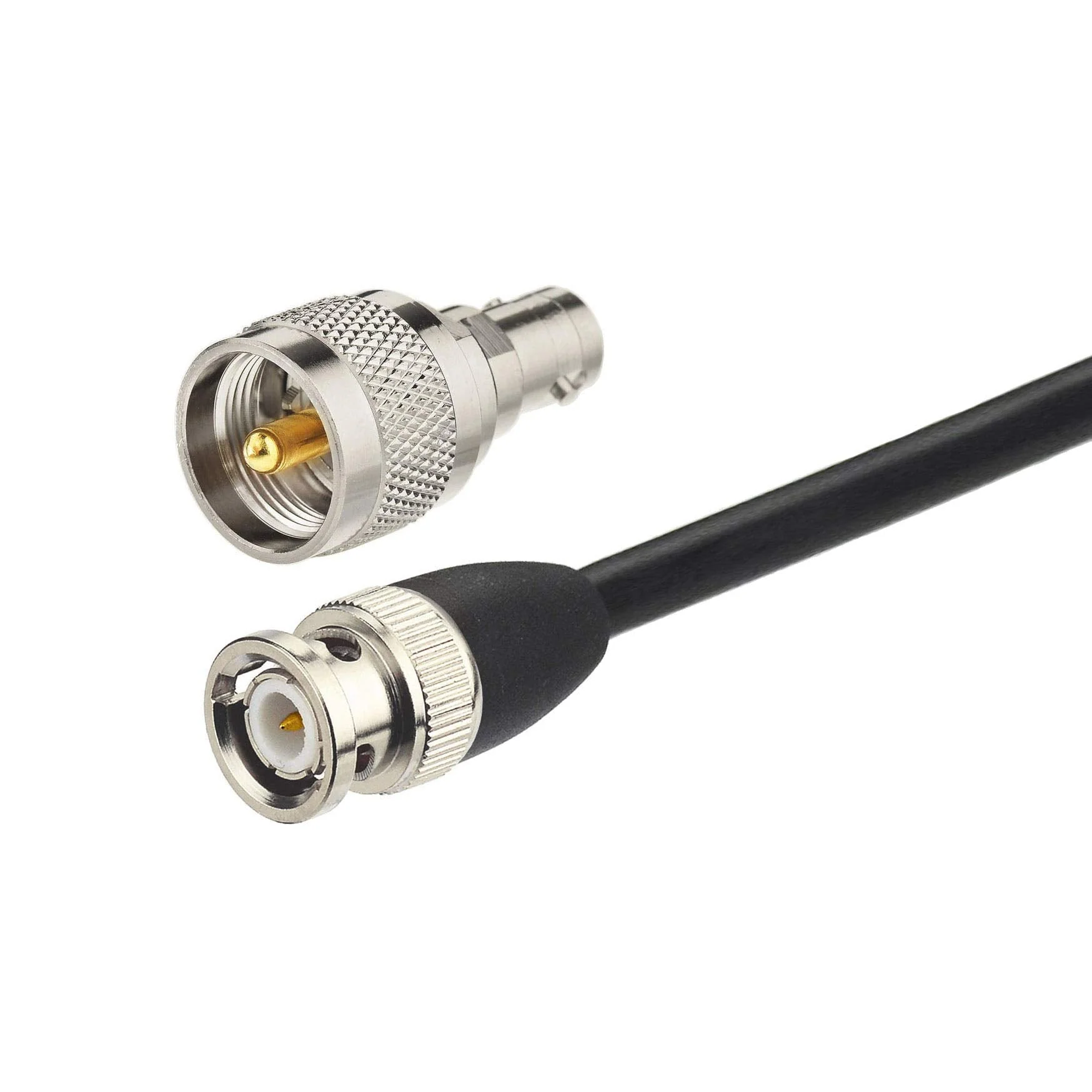 Bingfu Magnetic Base CB Antenna 27MHz with BNC & PL259 Male Connector for Cobra Midland Uniden Maxon President Handheld Portable CB Radio, Mobile Police Scanner - Compact Antenna Design - Image 8