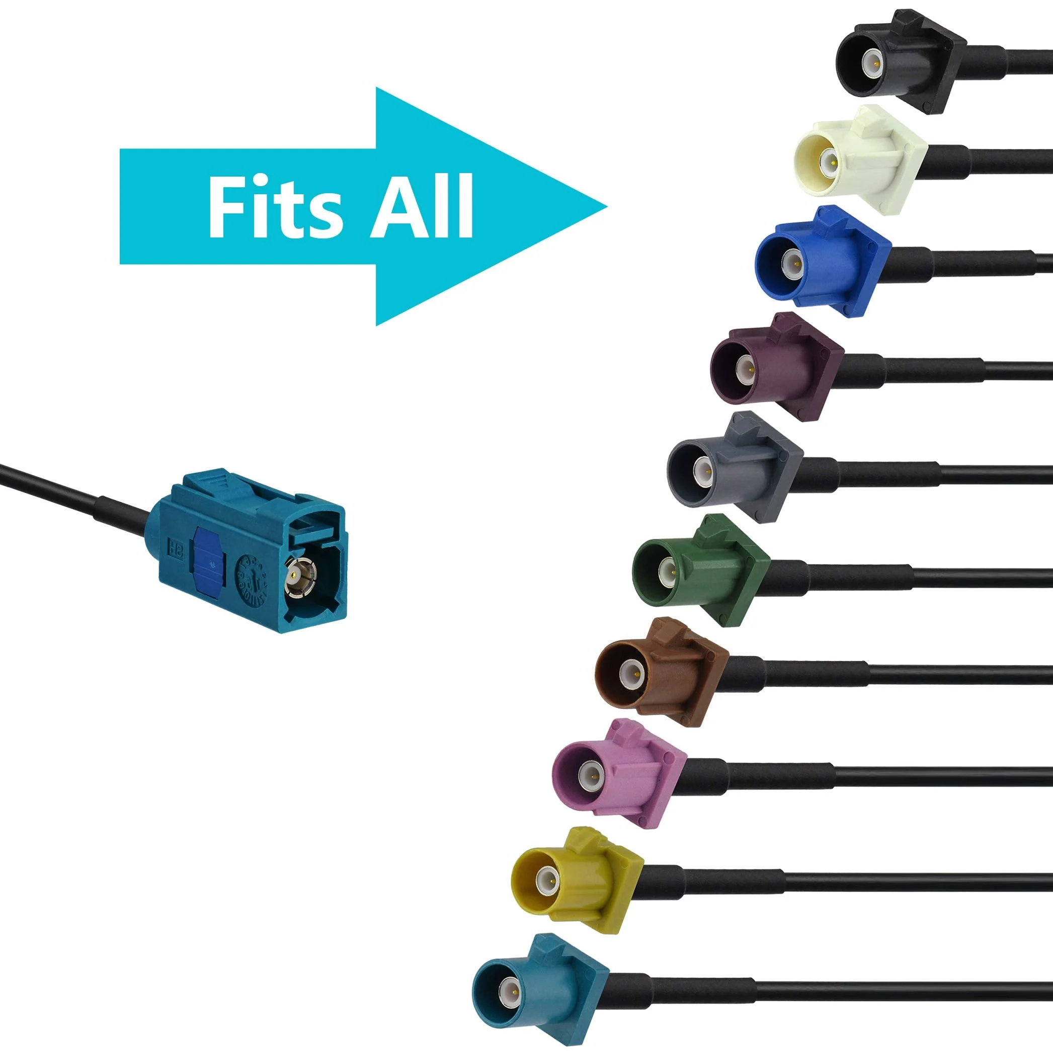 Bingfu Vehicle Car Satellite Radio Antenna Adapter Cable,15cm 6 inch Fakra Z Female to SMB Jack Coaxial Pigtail Cable for Car Truck SUV Sirius XM Satellite Radio Stereo Receiver Tuner SMB Jack to Fakra Z Female - Image 5