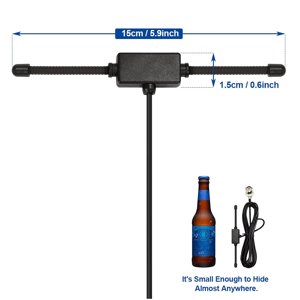 Bingfu VHF UHF Car Truck Police Scanner Adhesive Mount Antenna Vehicle Ham Radio Amateur Radio Mobile Scanner BNC Male Dipole Antenna Compatible with Uniden Bearcat Whistler Radio Shack Radio Scanner - Image 4