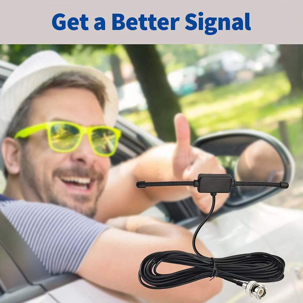 Bingfu VHF UHF Car Truck Police Scanner Adhesive Mount Antenna Vehicle Ham Radio Amateur Radio Mobile Scanner BNC Male Dipole Antenna Compatible with Uniden Bearcat Whistler Radio Shack Radio Scanner - Image 6