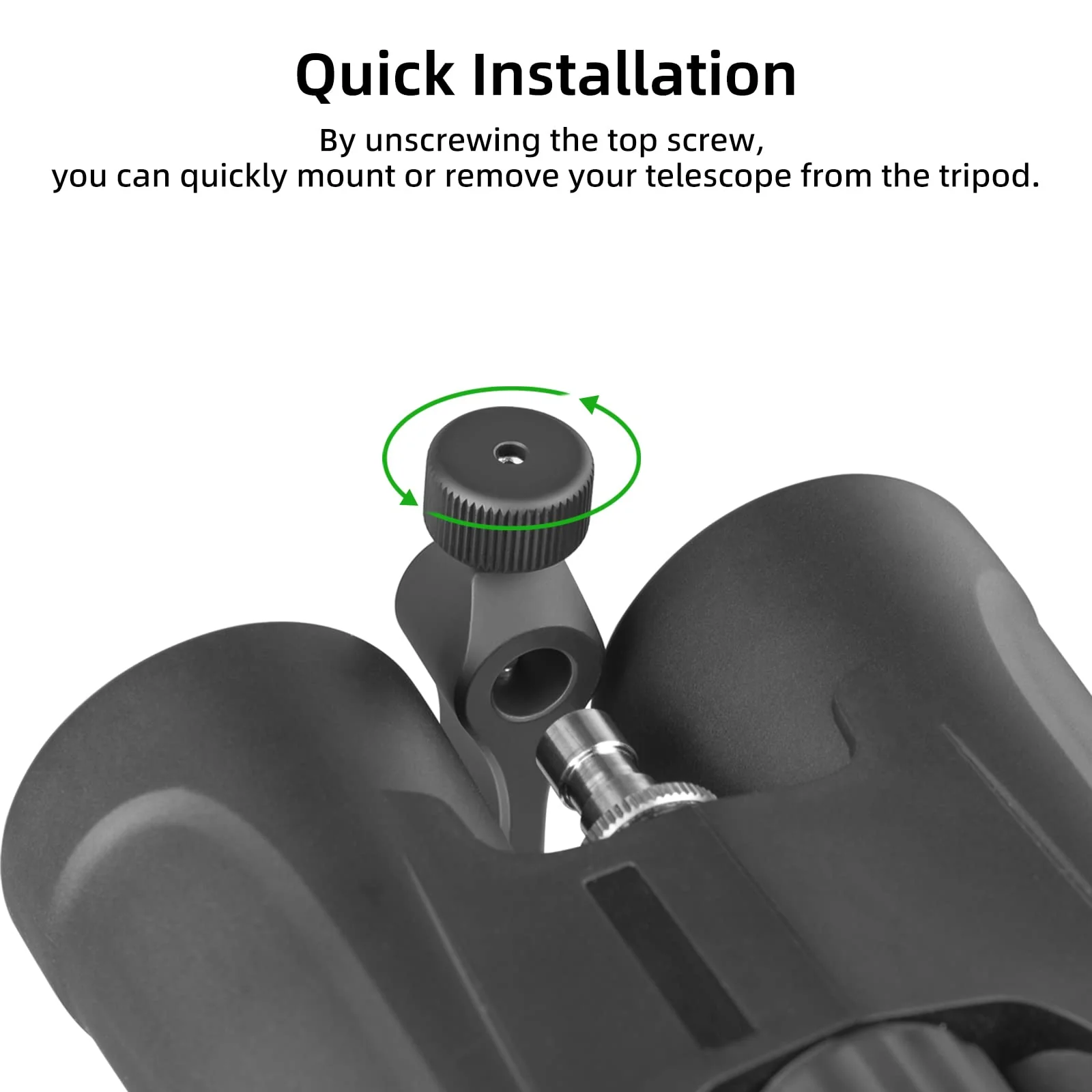 Binocular Tripod Adapter, Binocular Mount 1/4 Inch Threading Mount Aluminium (s1) - Image 4