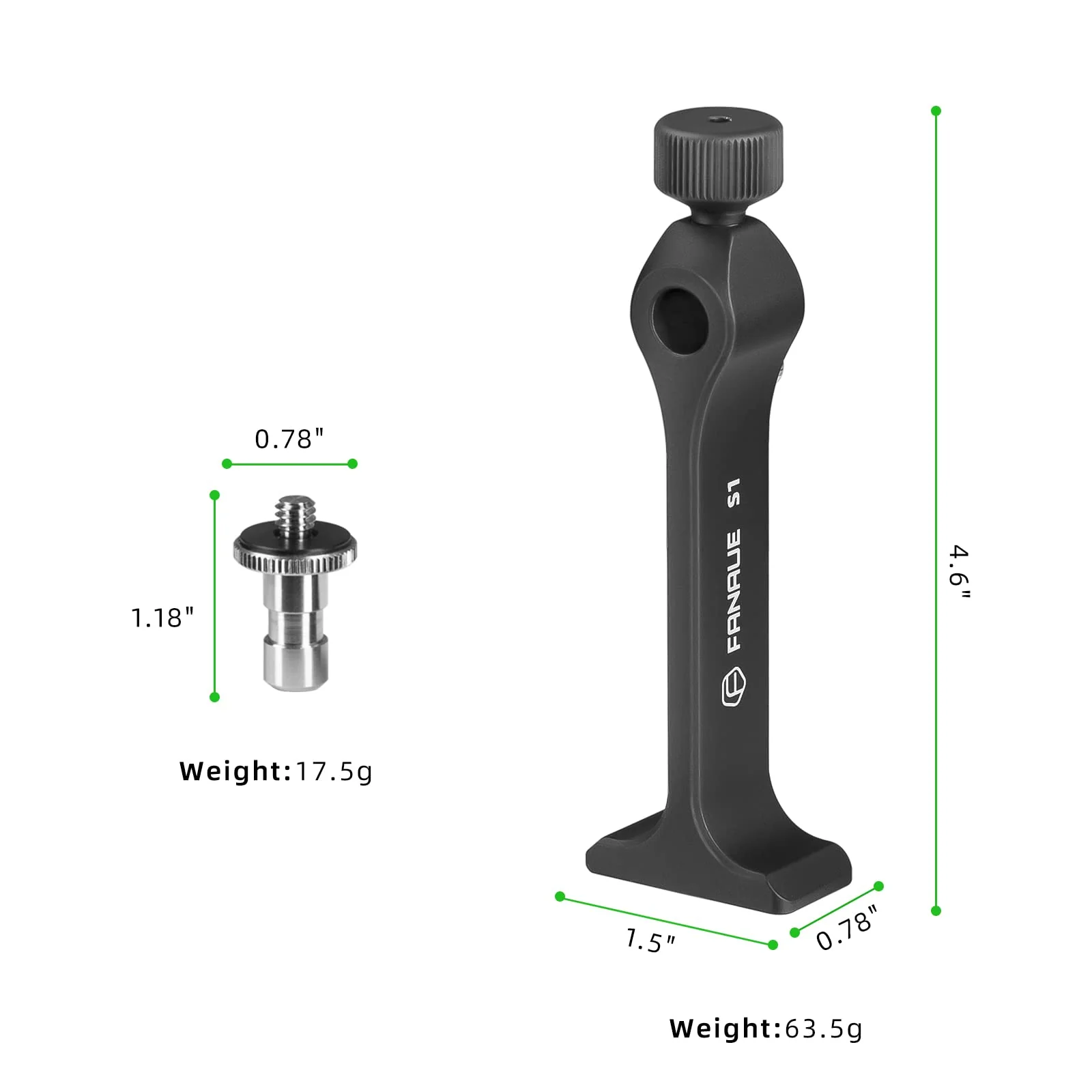 Binocular Tripod Adapter, Binocular Mount 1/4 Inch Threading Mount Aluminium (s1) - Image 9