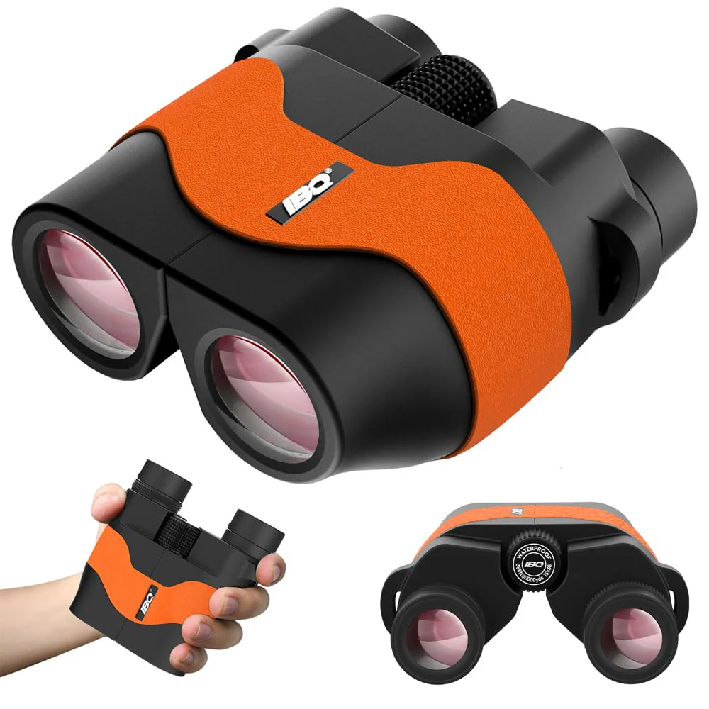 Binoculars for Kids,15X36 Compact Binocular for Adults,BAK4 Prism FMC Lens,IPX7 Waterproof Binoculars for Bird Watching,Easy Focus Binoculars Outdoor Sport,Hunting,Theater and Concerts(Orange) ORANGE