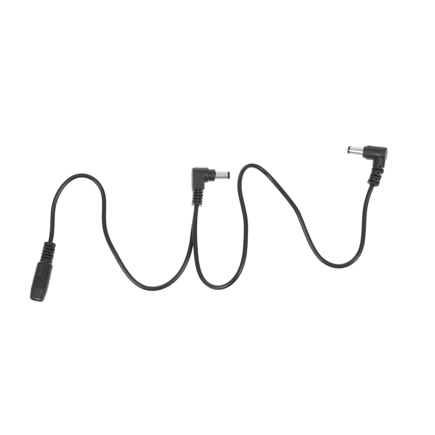 Black 1 to 2 Ways Daisy Chain Guitar Power Adapter Guitar Effects Pedal Power Daisy Chain Cable for 9V DC Adapter Plug Keyboard Power Supplies Keyboard Accessories
