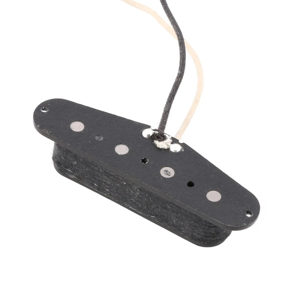 Black 4 String Guitar Pickup 5 Magnet Fiber Bobbin for Tele Bass 51PB - Image 6