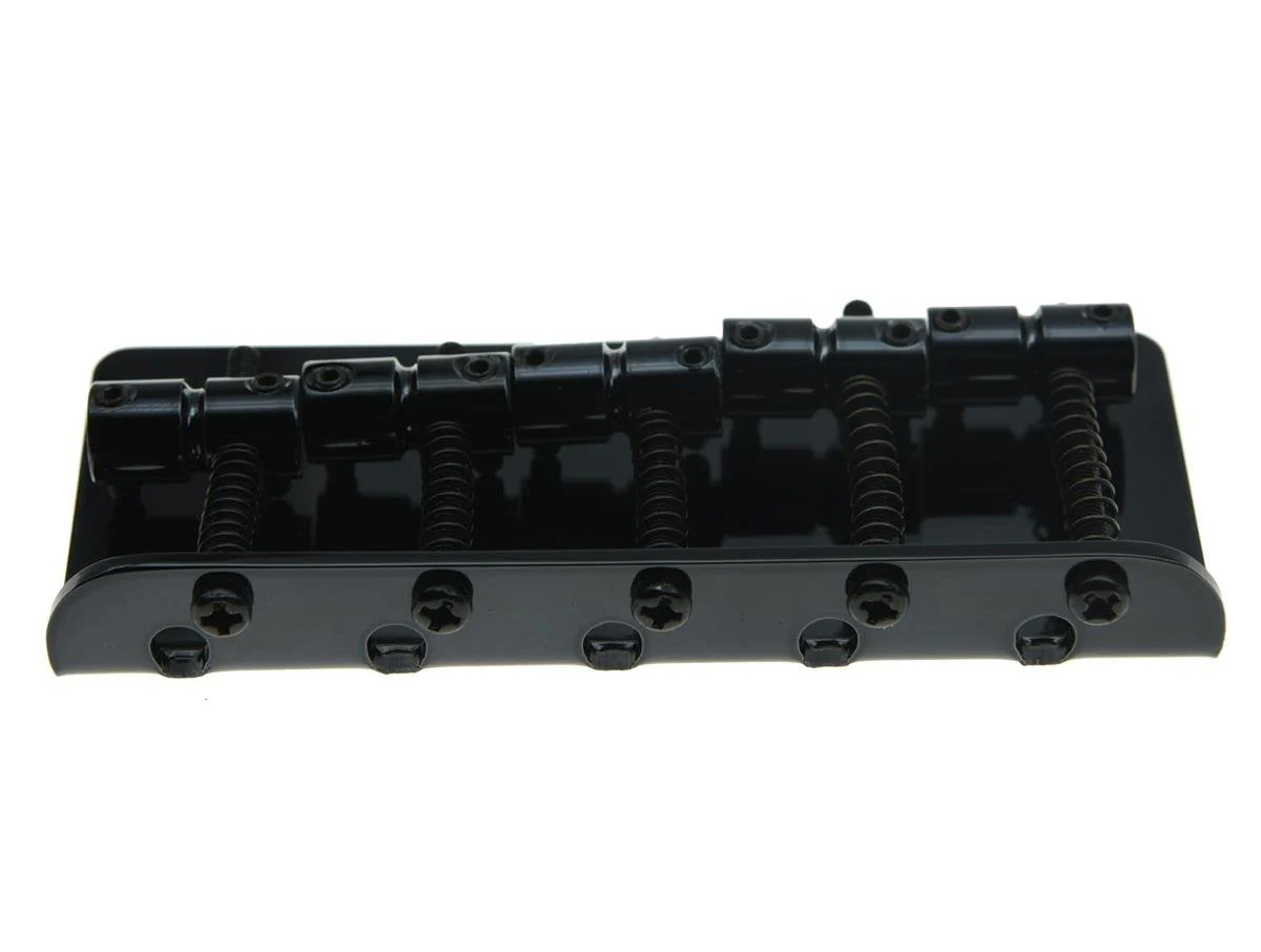 Black 5 String Electric Bass Guitar Bridge fits for Jazz J Bass or Precision P Bass Black - Image 2