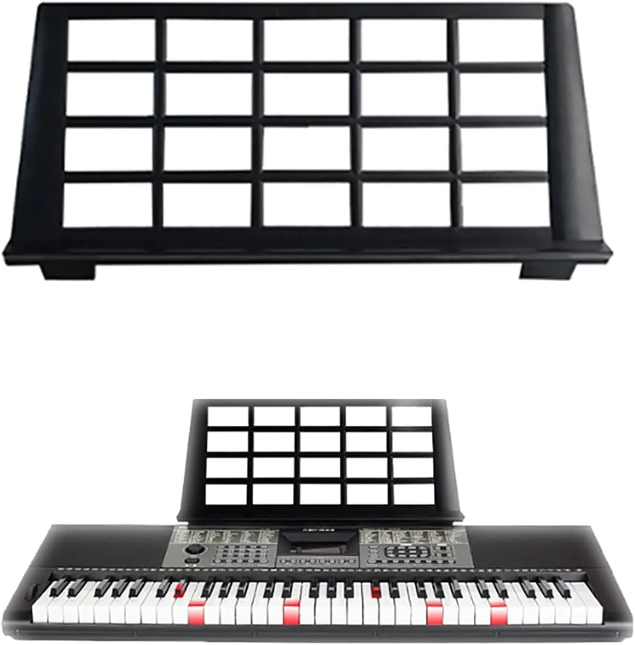 Black Keyboard Music Stand, Electronic Sheet Music Stands Holder, Piano Stand, Musical Instrument Parts Organ Holder, Instrument Accessories