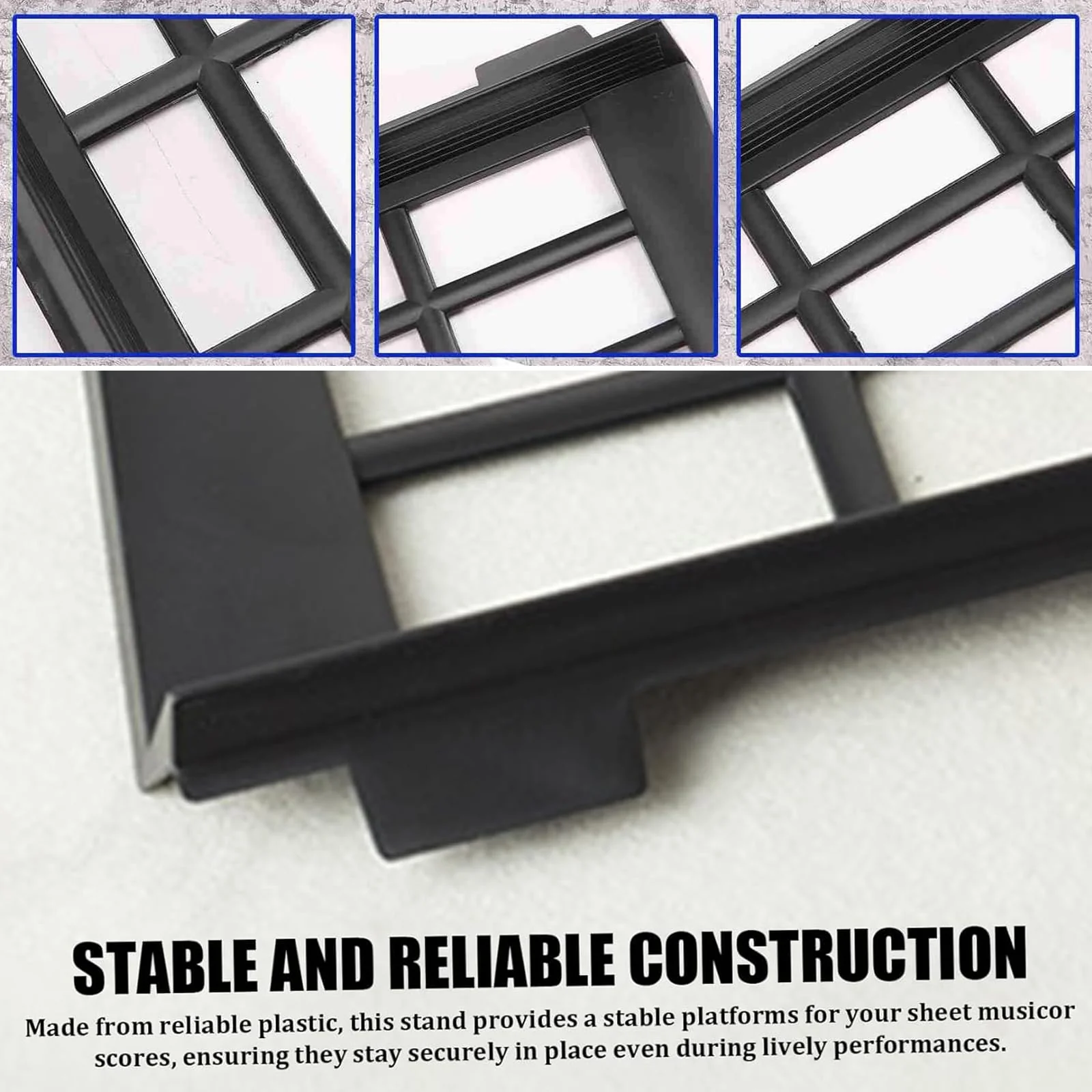Black Keyboard Music Stand, Electronic Sheet Music Stands Holder, Piano Stand, Musical Instrument Parts Organ Holder, Instrument Accessories - Image 4