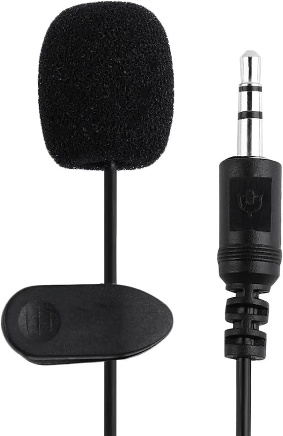 Black Plastic 3.5mm Wired Lavalier Microphone Speech Teaching Sound Amplifier Mic for Phone PC，Wireless Microphones and Systems，Wireless Lavalier Microphones - Image 5