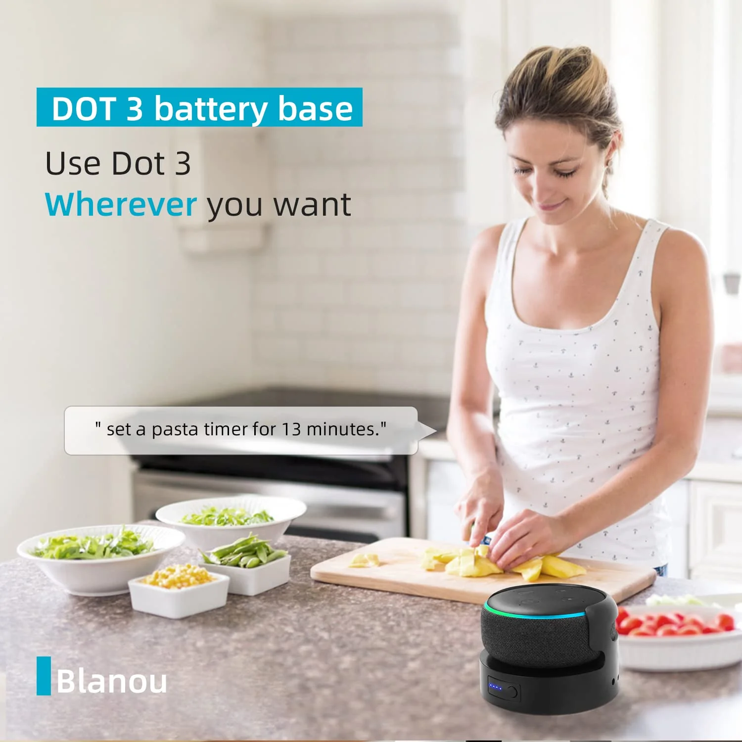 Blanou Dot3 Battery Base, Portable Dot3rd Gen Battery Base, 10400 mAh 16 Hours Work Time, Black… black1 - Image 2