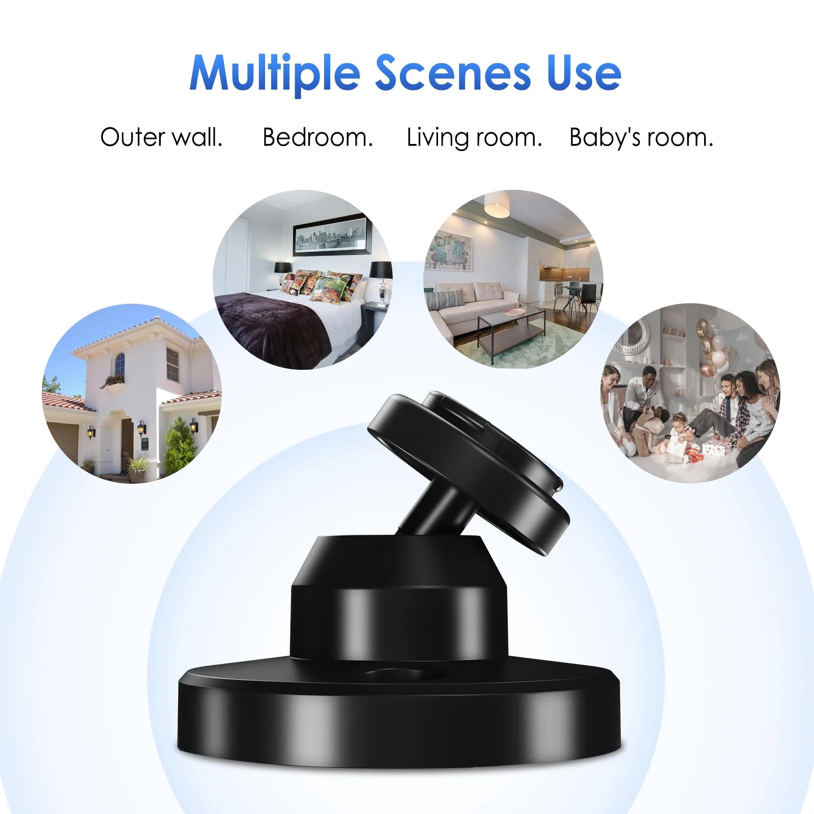 Blink Outdoor Camera Mount, 360 Degree Adjustable Wall Mount Bracket, Compatible with Blink 4th and 3rd Gen Outdoor Camera, 3 Pack, Black Blink mount 3pack - Image 4
