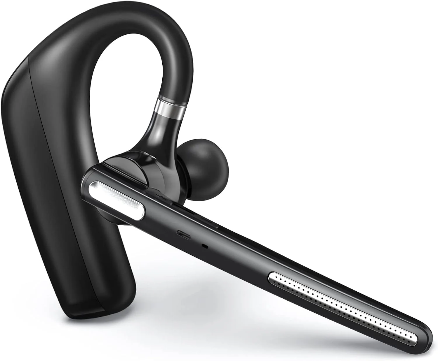 Bluetooth Headset - Wireless Headset with Microphone 90 Days Standby/110 Hours Talktime, Bluetooth Earpiece for Cell Phone/PC Tablet/Laptop Computer, Headphones for Trucker/Driver/Business