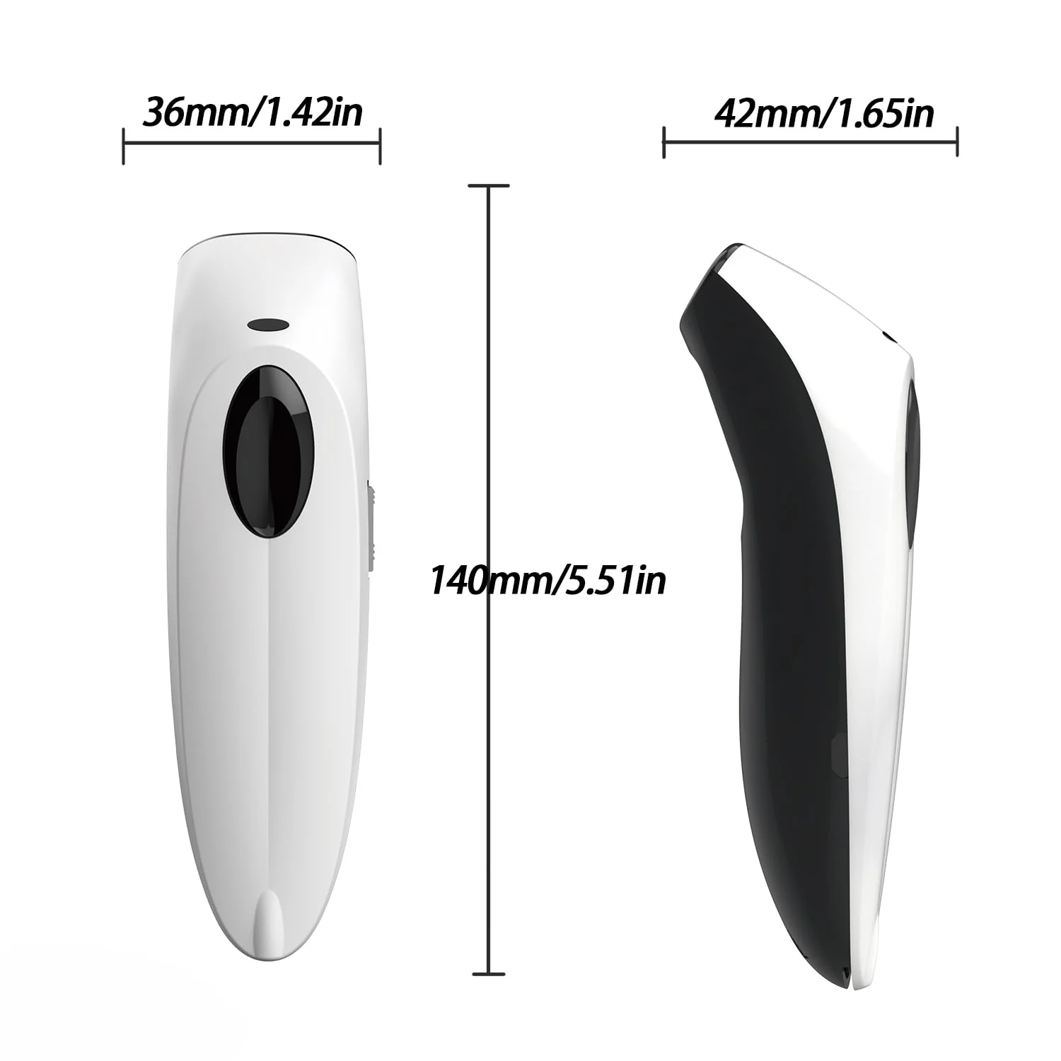 Bluetooth Wireless Handheld Barcode Scanner with Base 2.4G Wireless+USB Wired 1D 2D Barcode Scanner QR PDF417 Data Matrix UPC Rechargeable Bar Code Scanner for Laptops/PC/Android/Apple iOS - Image 8