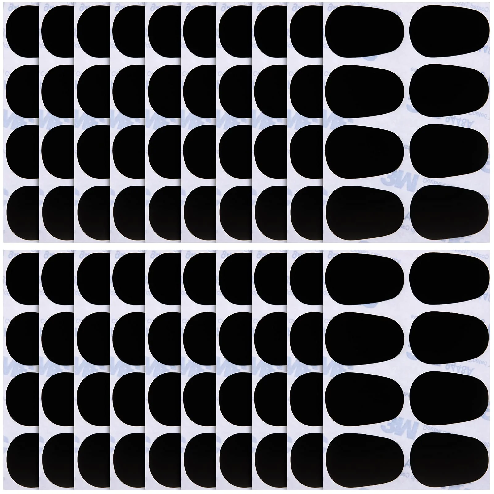 Boao 160 Pieces Saxophone and Clarinet Mouthpiece Cushion Sax Mouthpiece Patches Pads Cushions Thick Rubber 0.8 mm with Strong Adhesive
