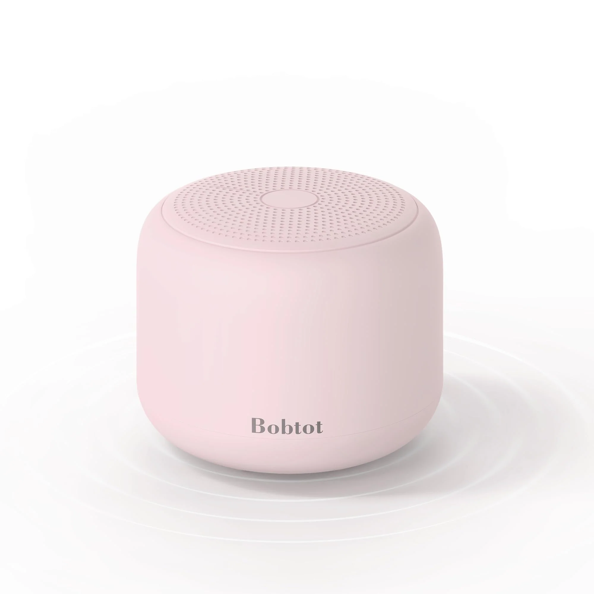 Bobtot Portable Bluetooth Speakers with Strap Easy to Carry, Wireless IPX5 Waterproof Mini Speaker with Loud Stereo Sound, 20 Hours Playtime, Rechargeable Battery, Built-in Microphone, Pink