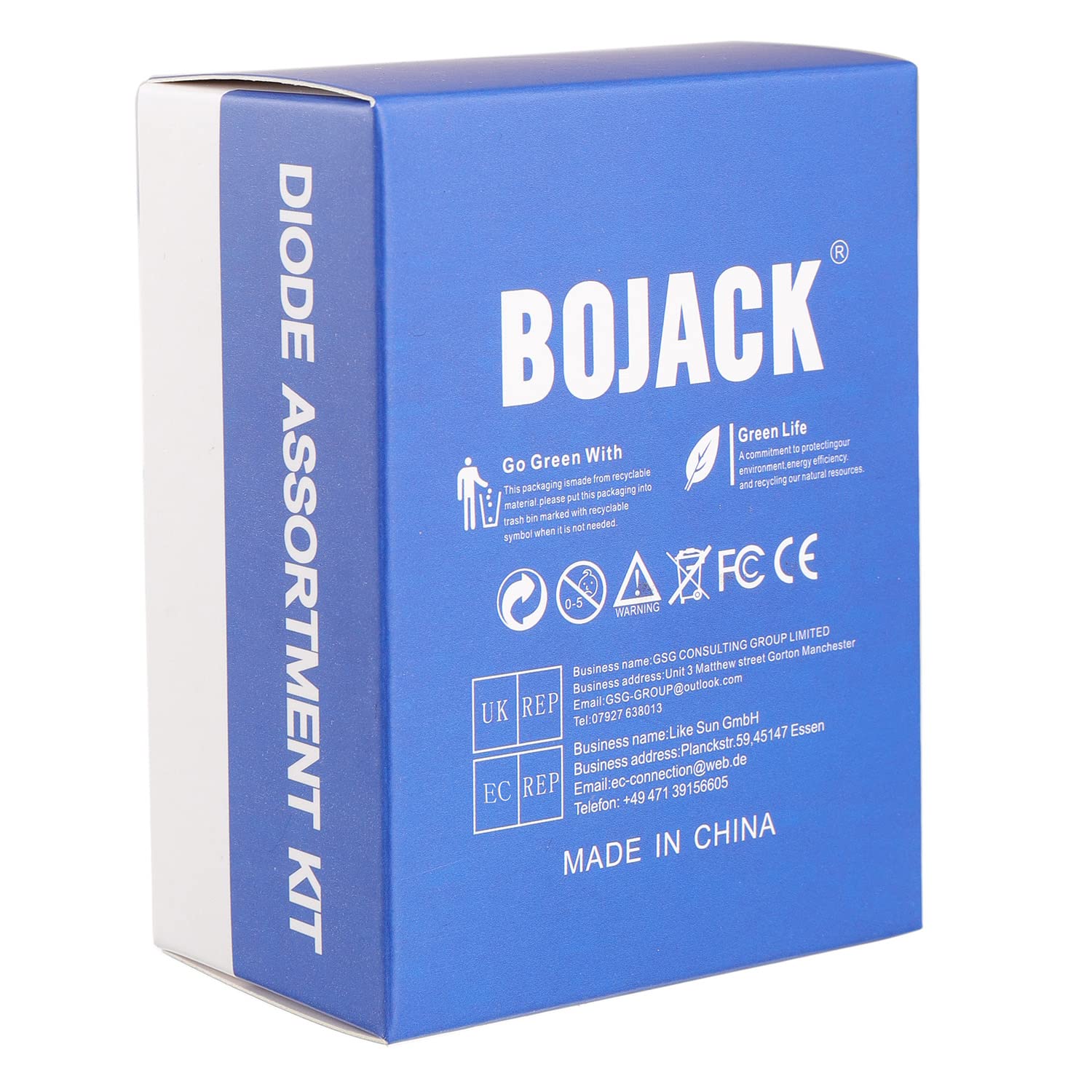 BOJACK 14 Value 240 Pieces Diode Assortment Kit Contains Rectifier/Quick Recovery/Schottky/Switching Diodes IN4001 4004 4007 5404 5406 5408 RL207 FR107 207 UF4007 IN5817 5819 5822 4148 - Image 9