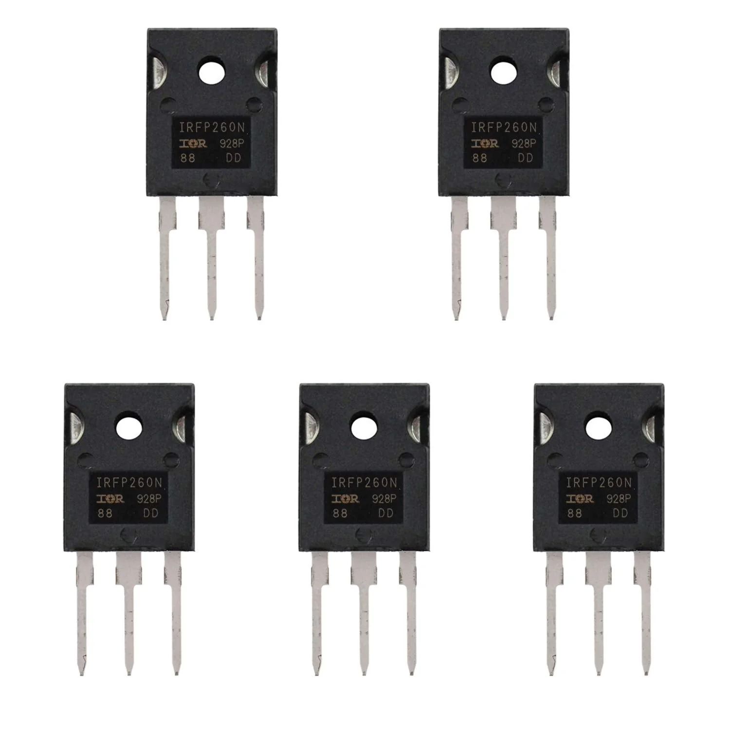 BOJACK IRFP260 MOSFET Transistors IRFP260N 50A 200V N-Channel Power MOSFET IRFP260NPBF TO-247AC (Pack of 5)