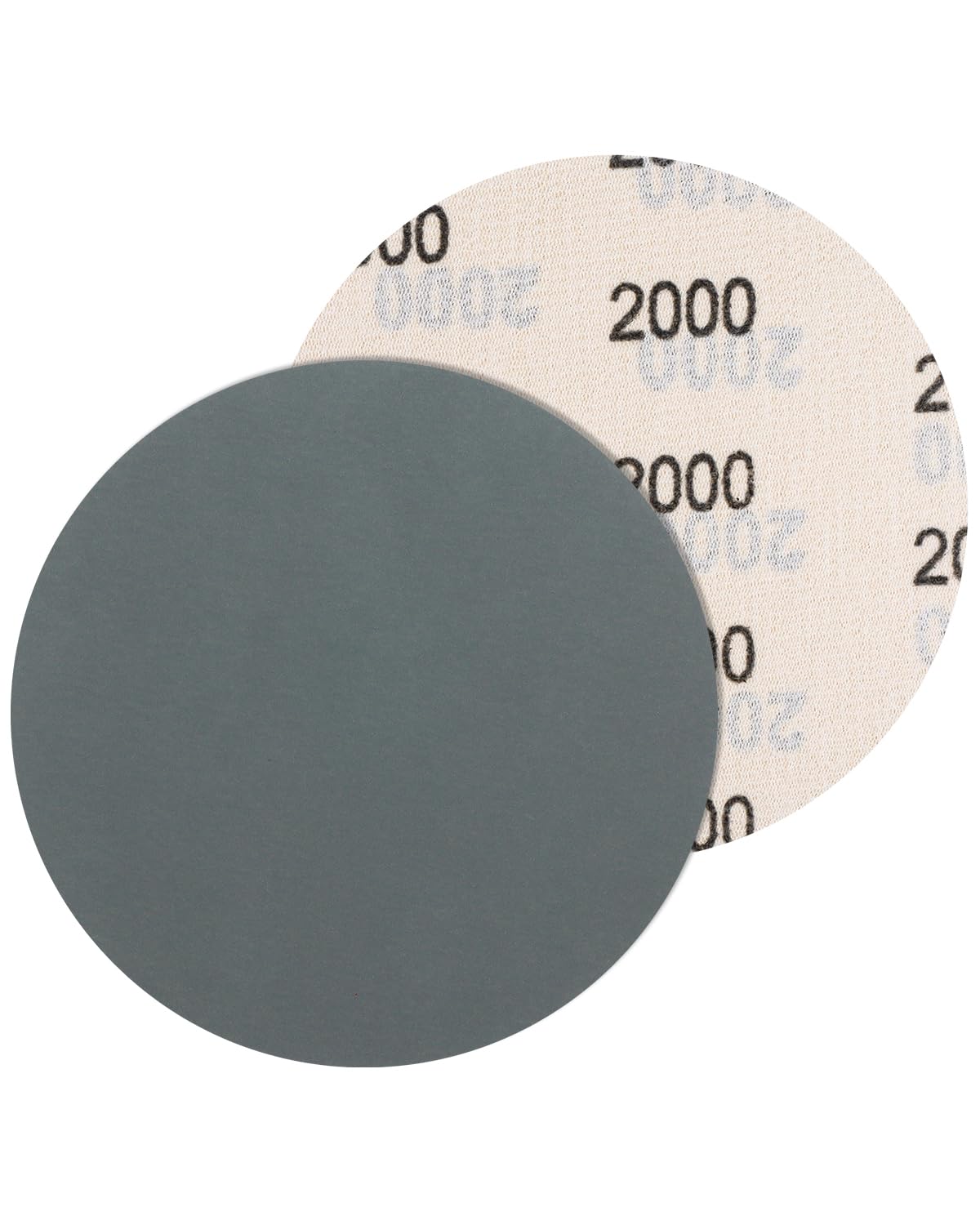 Bolatus Pack of 5 Sandpaper 125 mm Velcro, Grit 2000 Wet Dry Sanding Discs Round Random Orbital Sanders Sanding Sheets for Car Metal Wood Pack of 5 2000 grit