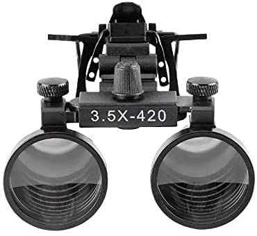 BONEW Surgical Magnifying Glass Magnifier Magnifier 3.5X Binoculars Clip for All Glasses with Storage Box