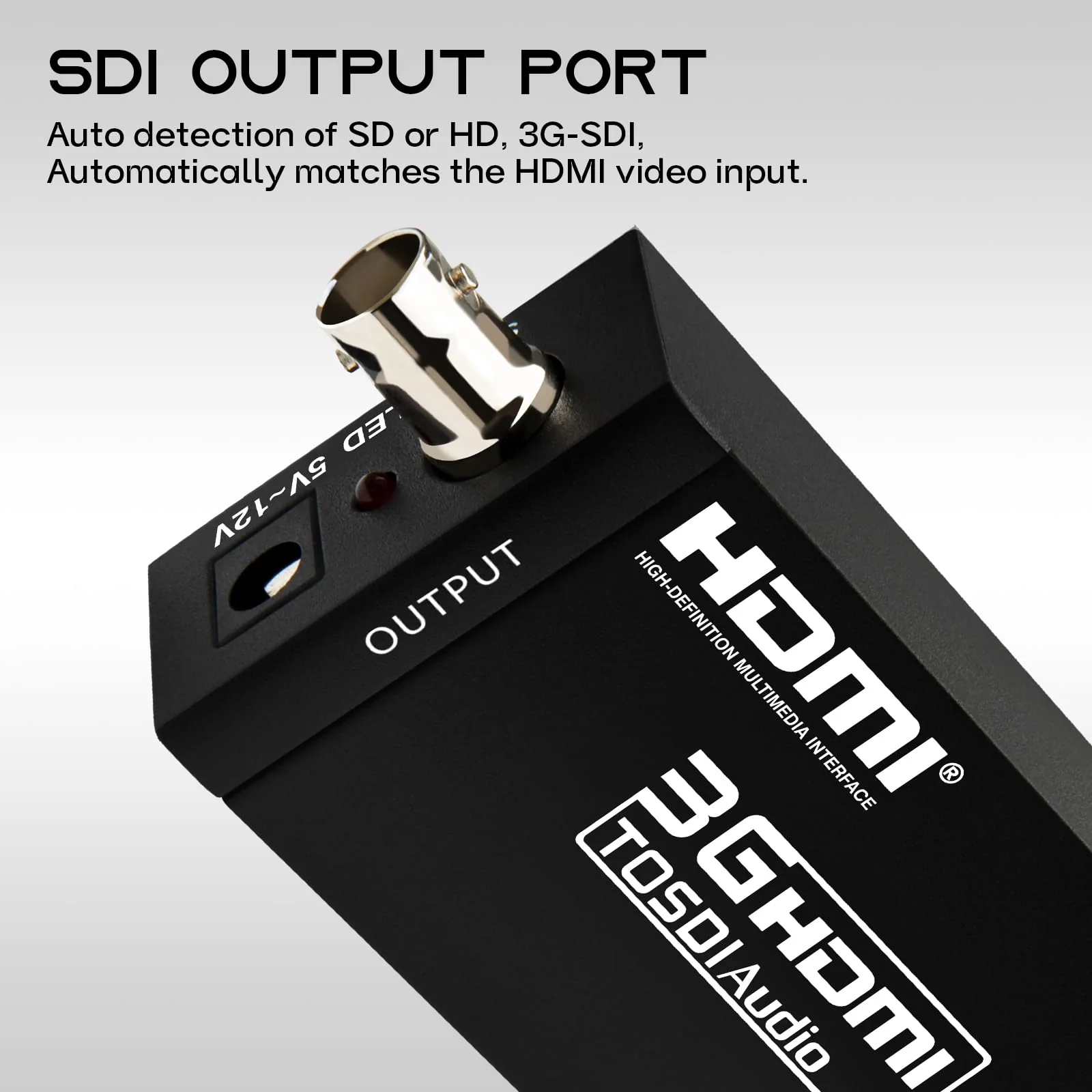 Boobrie HDMI to SDI Converter 3G-SDI with Audio De-Embedding, 300ft Long Distance Transmission Support 1080P@60Hz for SDI Monitor, Video Camera, Live Broadcast - Image 8