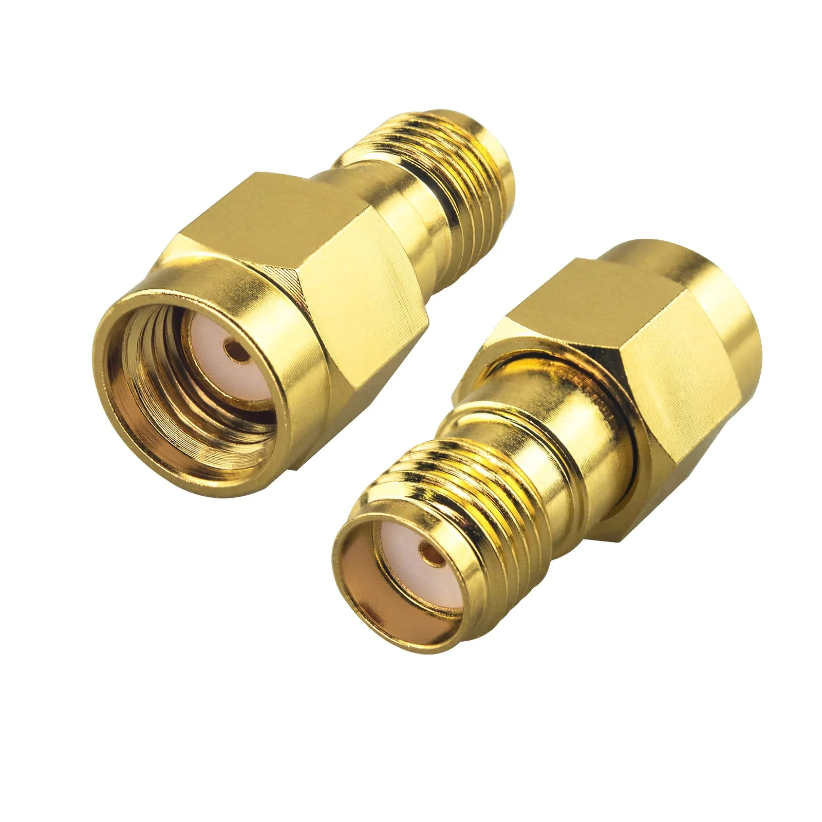 Boobrie High SMA Female to RP SMA Male DC-18GHz Gold Plated Adapter RP-SMA Male to SMA Female SMA Male to RP-SMA Connector for FPV Drone Signal Booster Wireless LAN Device Pack of 2