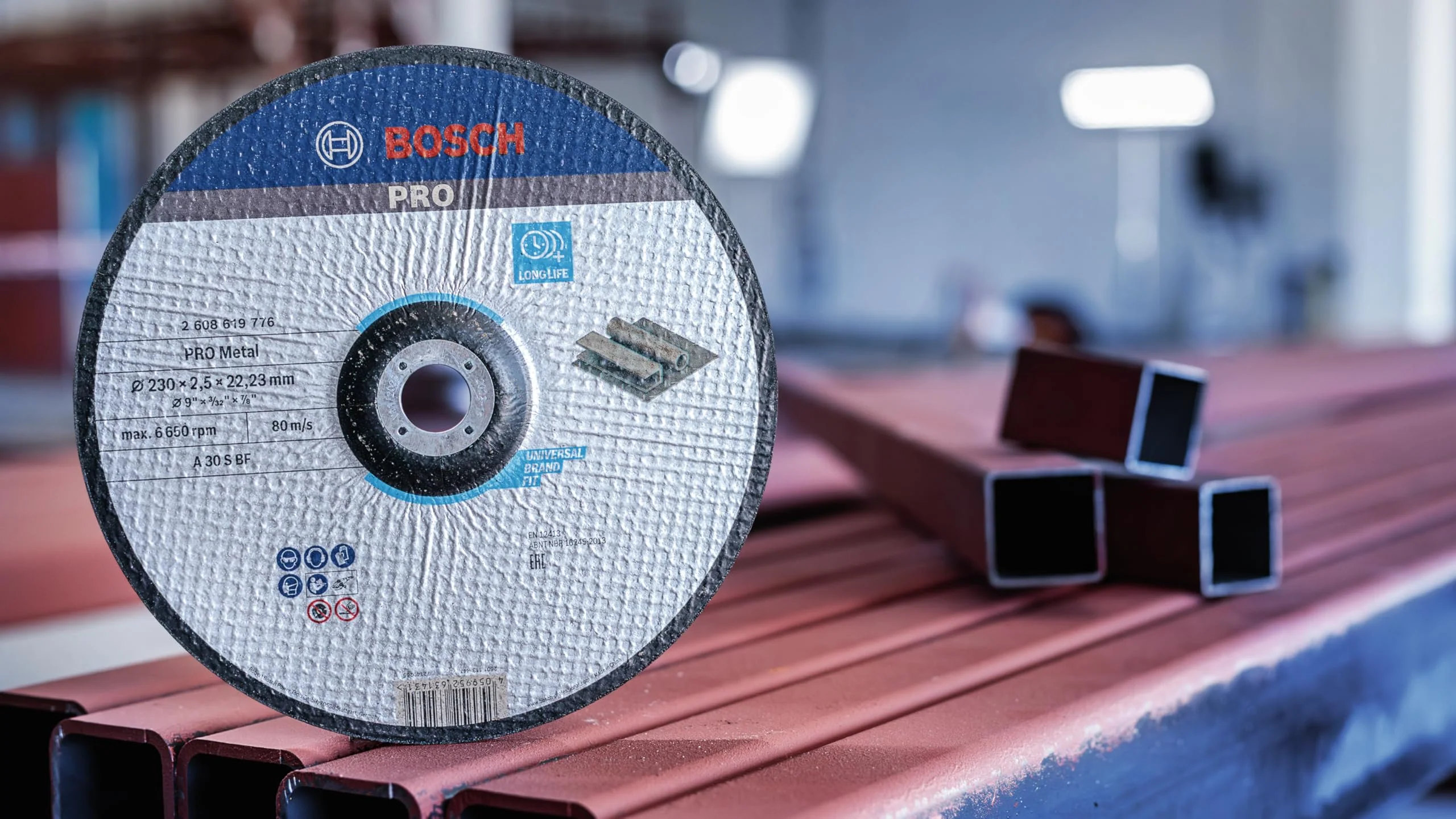 Bosch Professional 1x Standard for Metal Trennscheibe (für Metall, Ø 230 x 2,5 x 22,23 mm, Gekröpft, Zubehör Winkelschleifer) Diameter 230 x 2.5 x 22.23 mm - Image 4