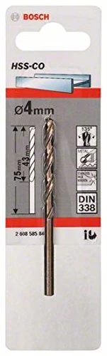 Bosch Professional Metal Drill Bit HSS-Cobalt, 2608585846 Ø 4 mm - Image 5