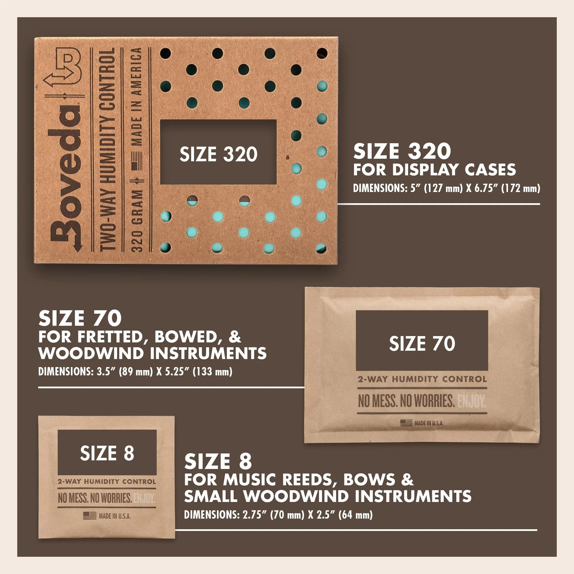 Boveda 72% Two-Way Humidity Control Packs for Woodwind Reeds – Size 8 – 2 Pack – Moisture Absorbers – Protects Against Drying & Spliting – Individually Wrapped Reed Humidifiers for Day-to-Day Storage - Image 4