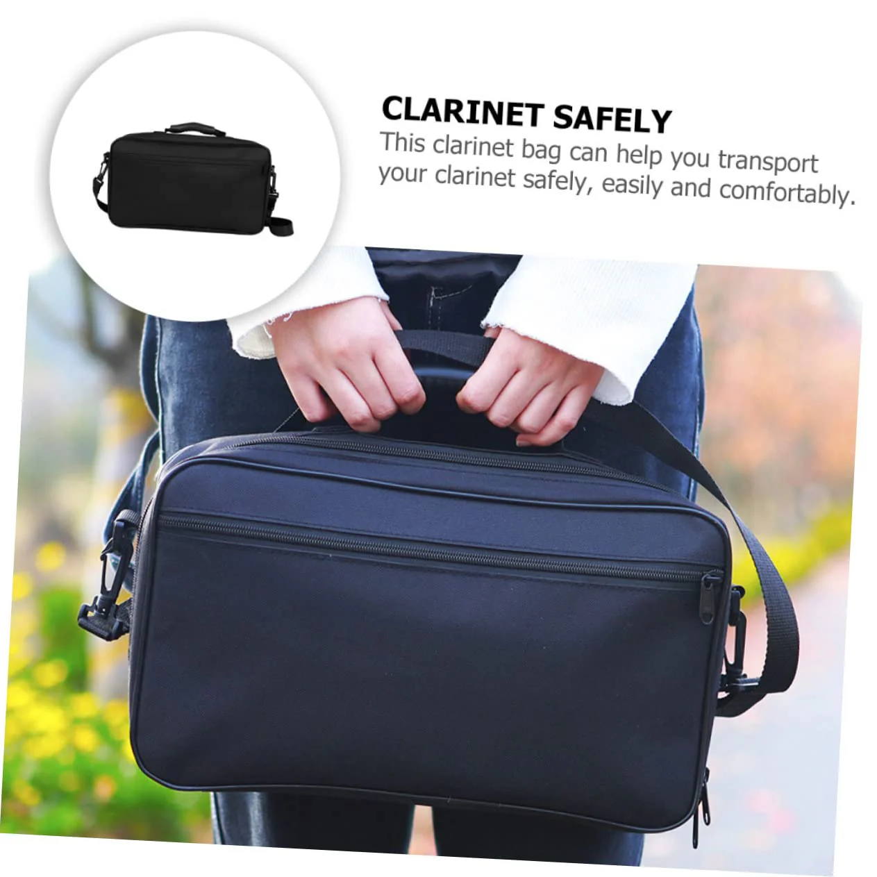 Box Musical Instrument Storage Bag Storage Bag Organizer Saxophone Accessories Bags Organizer Clarinet Carry Bag Bass Clarinet Case Oboe Case Bag Clarinet Holding Bag Clarinet Box - Image 9