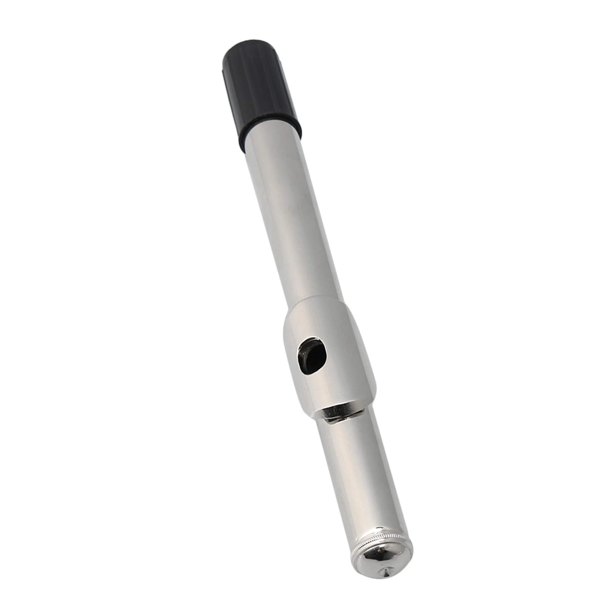 BQLZR 22.6cm Length Flute Head Joint Headjoint Mouthpiece Replacement Woodwind Instrument Accessories Silver Metal - Image 2