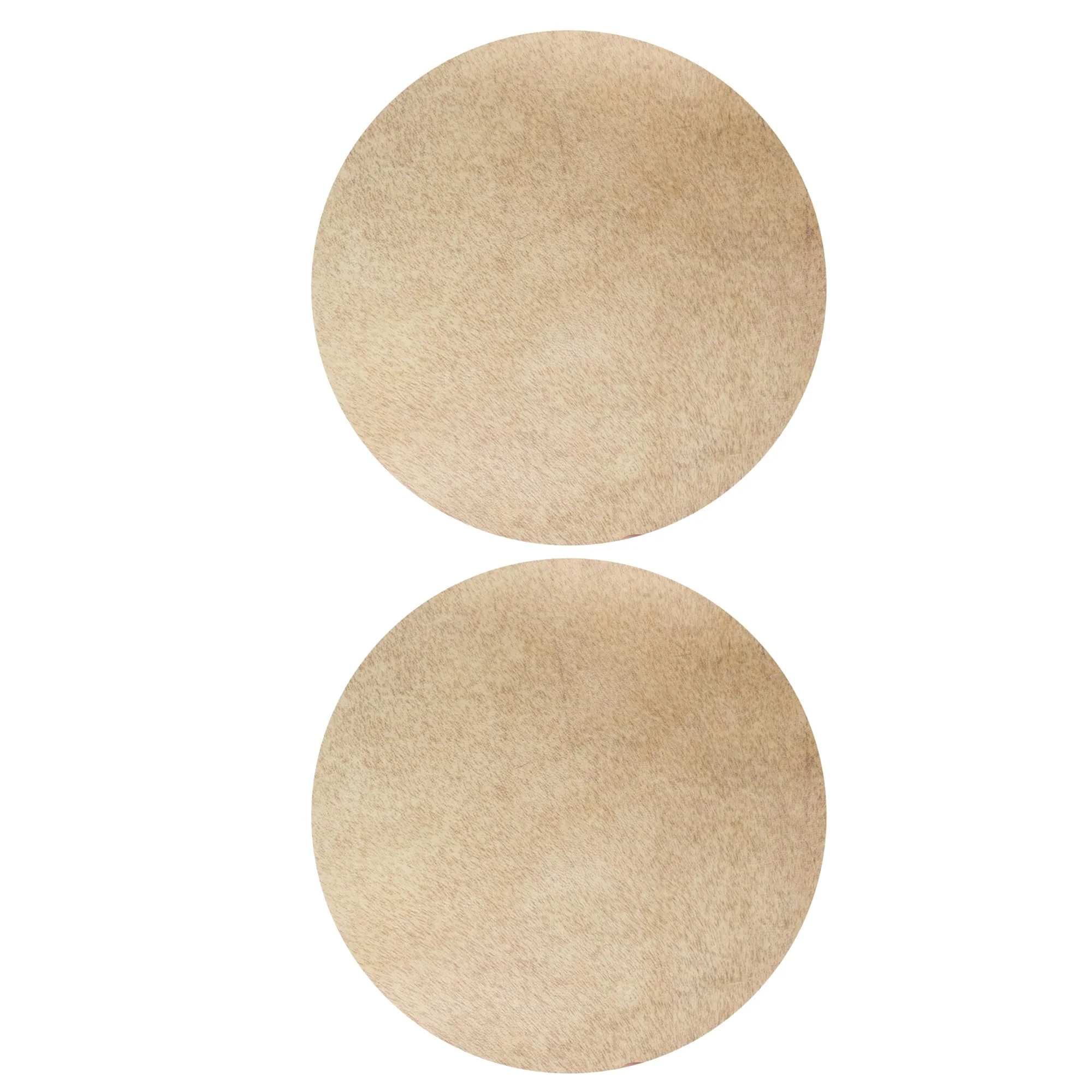 BQLZR 350mm Diameter x 1mm Thickness Yellow Goat Skin Drums Head for 10 Inch African Tambourine Pack of 2
