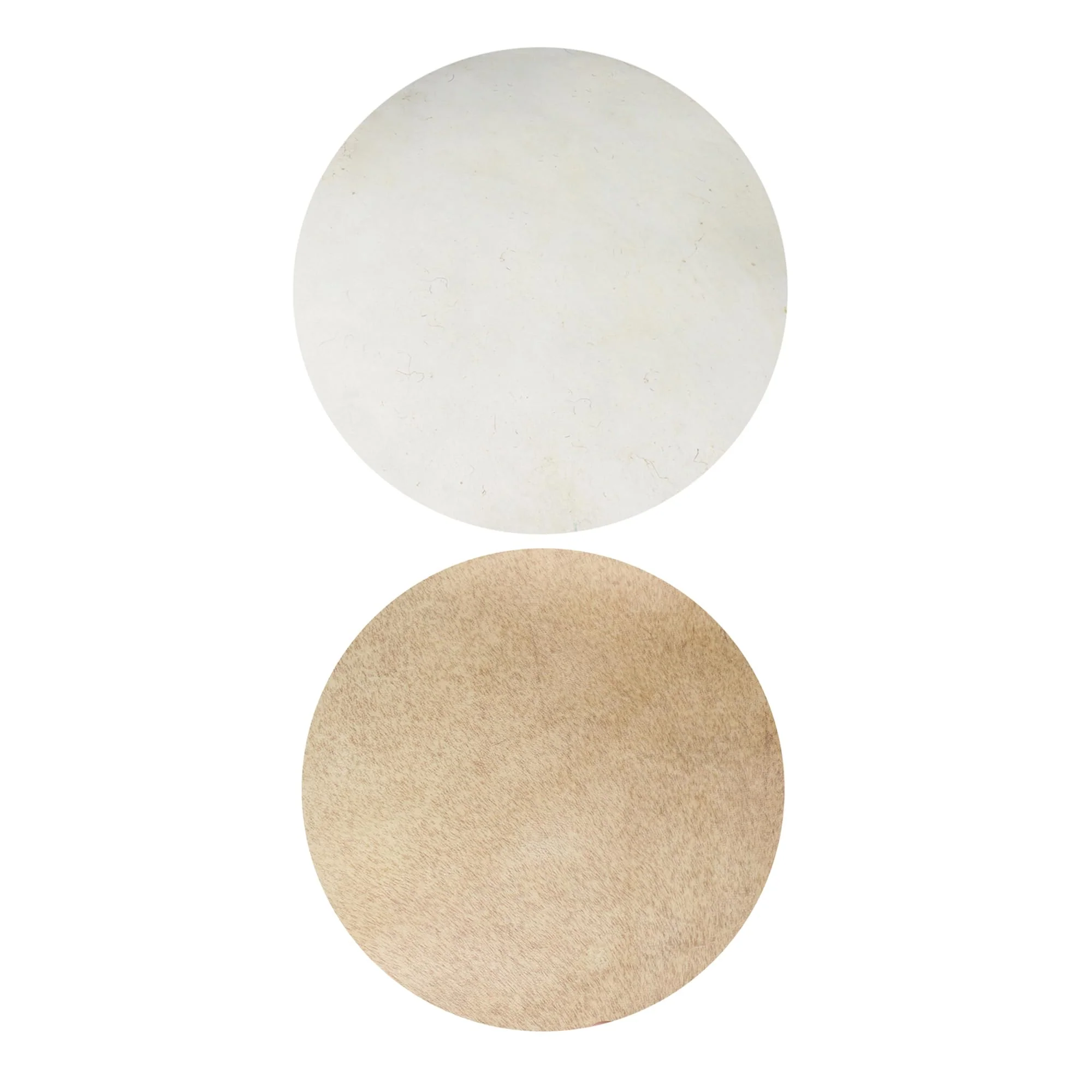 BQLZR 350mm Diameter x 1mm Thickness Yellow Goat Skin Drums Head for 10 Inch African Tambourine Pack of 2 - Image 5