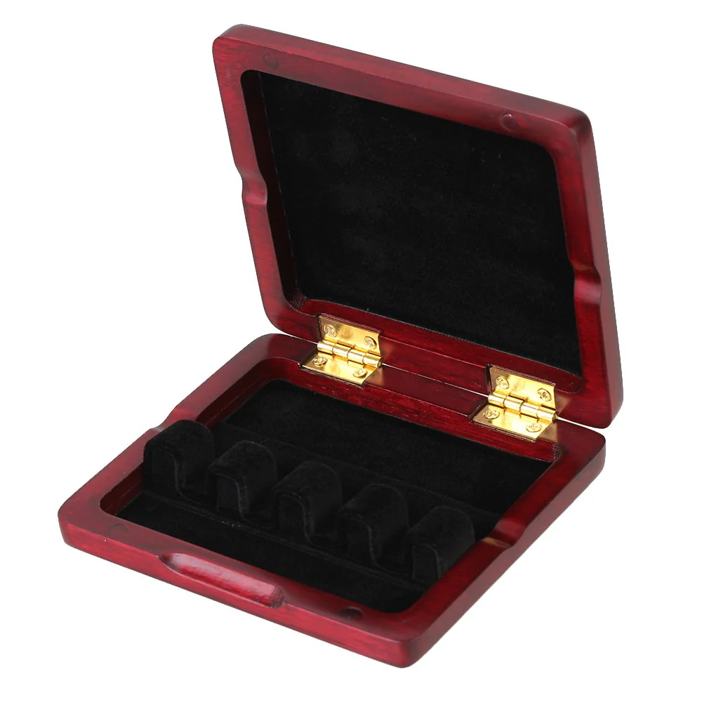 BQLZR Bassoon Reed Storage Case with Soft Velvet Wood Bassoon Reed Case Holds 4 Reeds Holder Box Bassoon Musical Instrument Storage Box - Image 2
