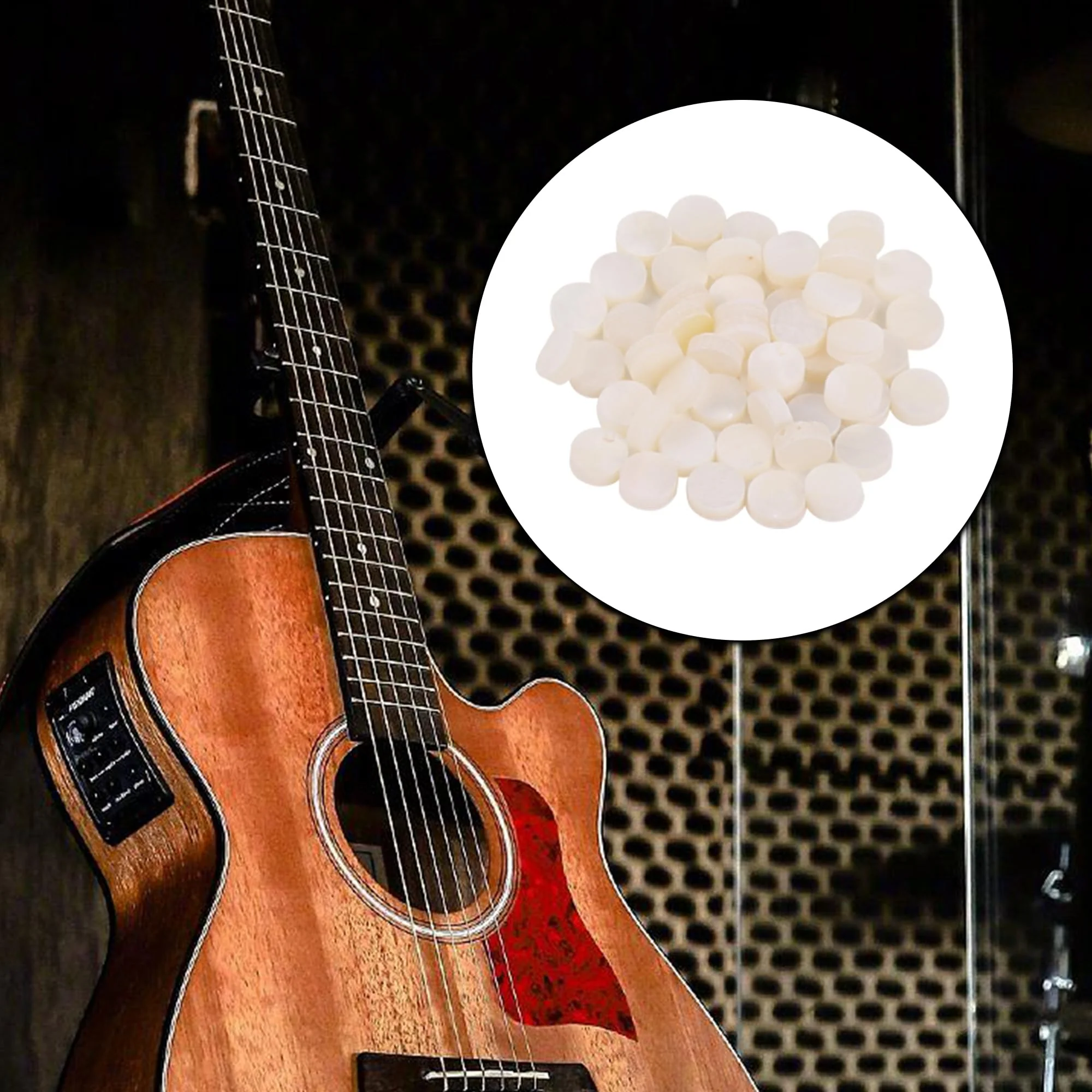 BQLZR Guitar Fretboard Inlay Dots White Shell 1.5 2 3 4 5 5.5 6 6.3mm Dia Pack of 400 - Image 3