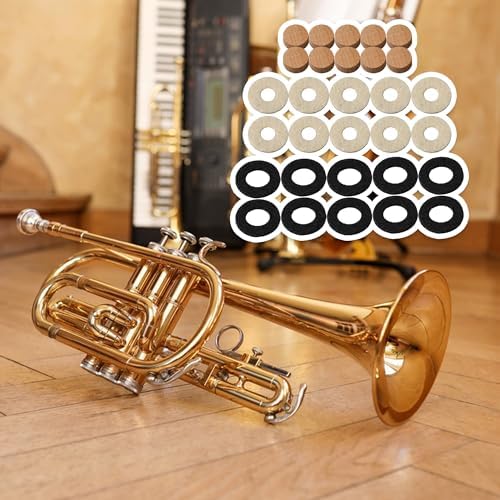 BQLZR Trumpet Water Key Spring Trumpet Drain Valve Cork Pad Cap Felt Washer Pack of 30 - Image 6
