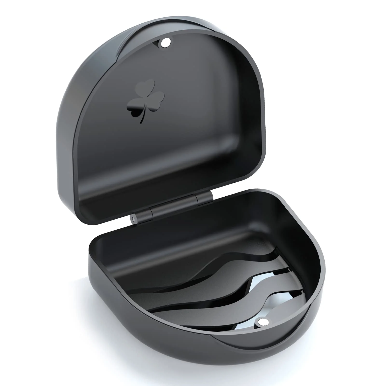 Braces Box Dento Box Rail Box (Also for Bite Splint, Grinding Splint) 1 Piece KFO Box (Black)