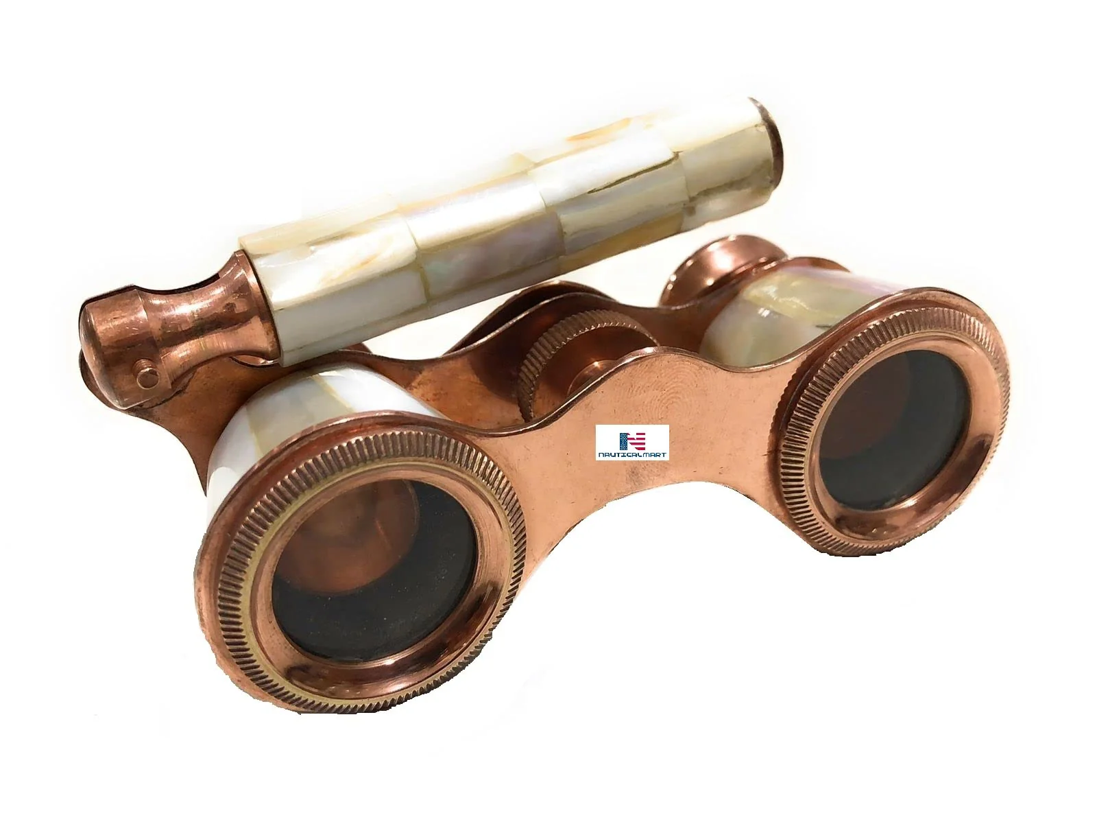 Brass Binocular Mother of Pearl - Antique Opera Binocular by NauticalMart Vintage Marine Spyglass Collectible Binocular Sailor Instrument for Bird Watching Camping