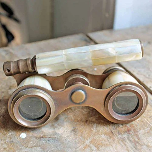 Brass Binocular Mother of Pearl - Antique Opera Binocular by NauticalMart Vintage Marine Spyglass Collectible Binocular Sailor Instrument for Bird Watching Camping - Image 2