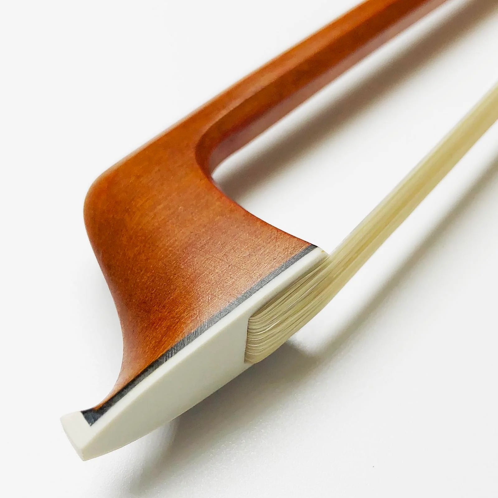 Brazilwood Ebony Violin Viola Cello Bow Full Size Ebony Frog with Natural Horsehair (Cello bow 4/4) Cello bow 4/4 - Image 3