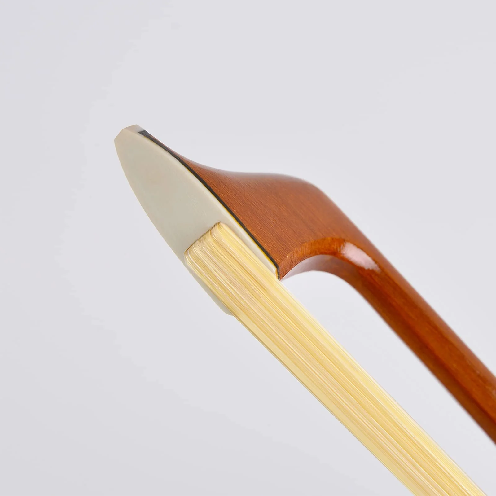 Brazilwood Ebony Violin Viola Cello Bow Full Size Ebony Frog with Natural Horsehair (Cello bow 4/4) Cello bow 4/4 - Image 4
