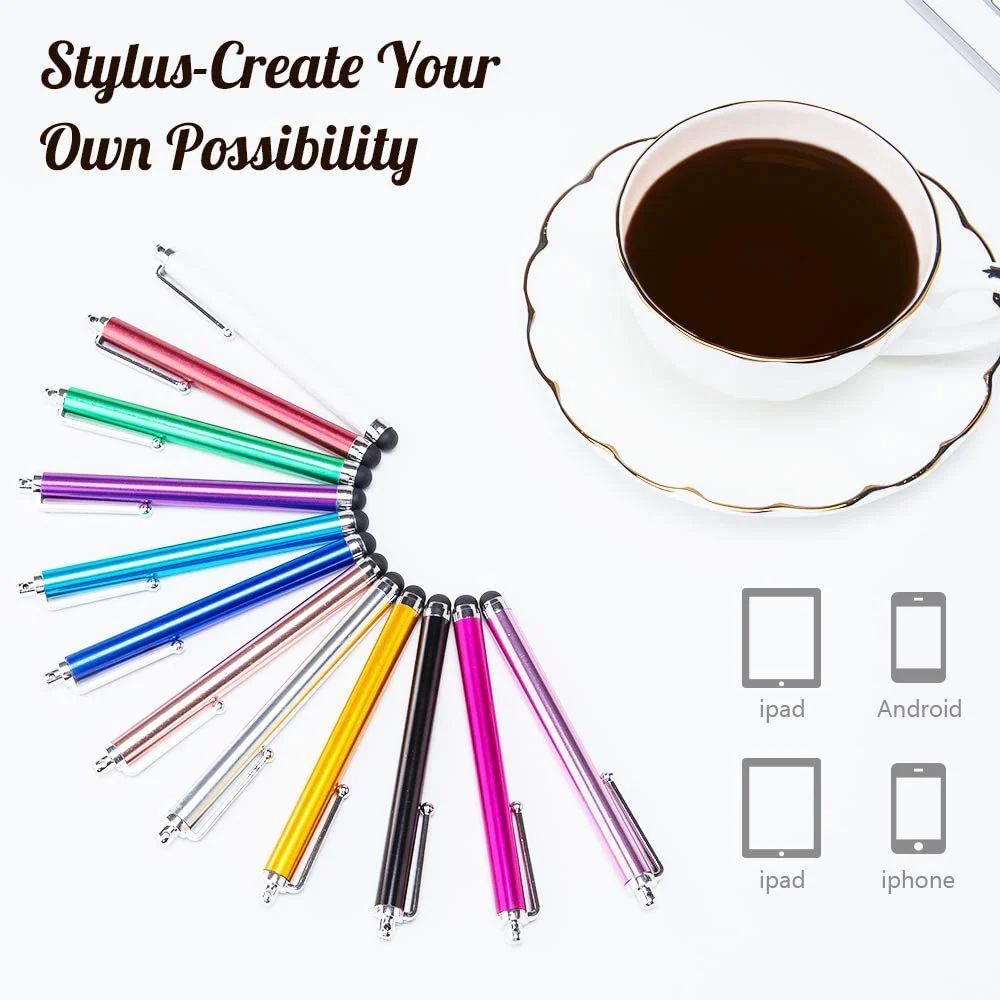 Briout Stylus Pens for Touch Screens, 36 Pack Capacitive Touch Screen Stylus for iPad, iPhone, Tablets, Samsung, Kindle Touch All Universal Touch Screen Devices (12 Multicolor) - Image 3
