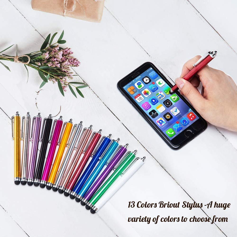 Briout Stylus Pens for Touch Screens, 36 Pack Capacitive Touch Screen Stylus for iPad, iPhone, Tablets, Samsung, Kindle Touch All Universal Touch Screen Devices (12 Multicolor) - Image 4